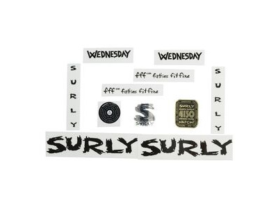 SURLY Wednesday Decal Kit Black