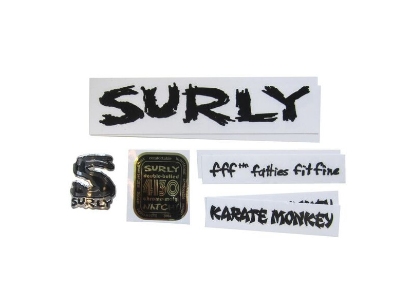 SURLY Decal Kits Karate Monkey Black click to zoom image