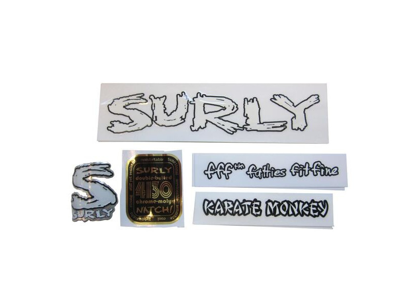 SURLY Decal Kits Karate Monkey White click to zoom image