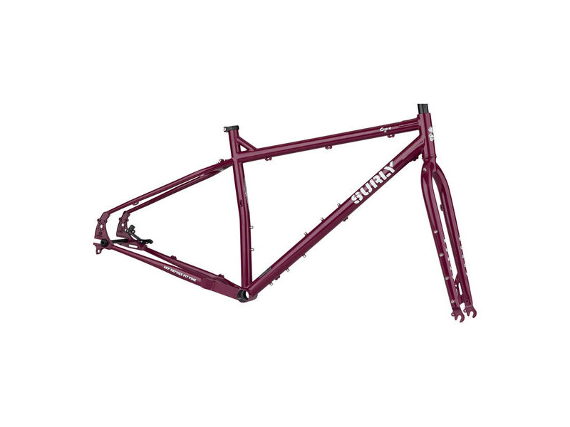 SURLY Ogre Frameset 29er, Off Road/Touring, Butted 4130 Cr-Mo inc Cr-Mo Fork. 145mm DO Purple click to zoom image