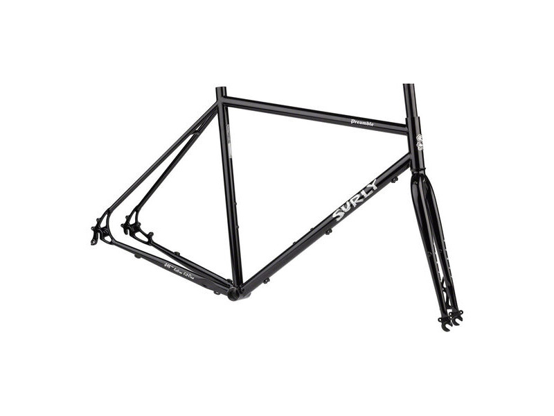 SURLY Preamble Frameset 650b All Road Disc, Butted 4130 Cr-Mo inc Cr-Mo Fork. 100/135mm QR Black click to zoom image