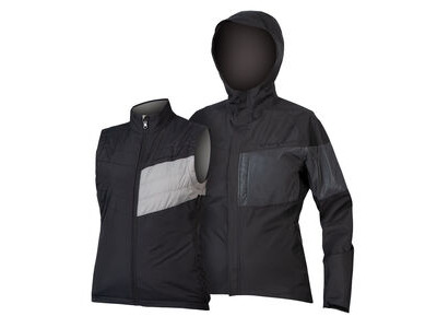 ENDURA Women's Urban Luminite 3 in 1 Jacket II Black