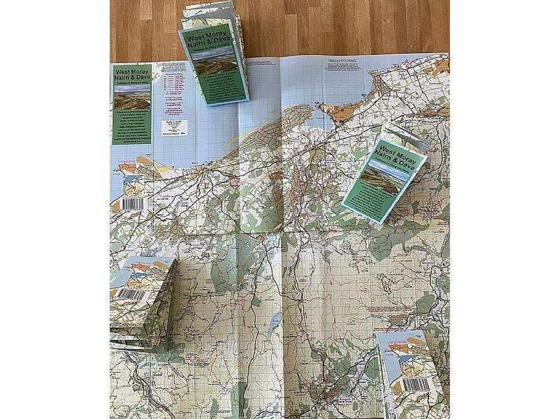 TRAILMAPS West Moray Nairn and Dava Map click to zoom image