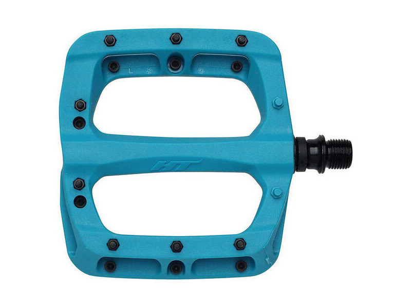 HT Components PA-03A Glass Reinforced Nylon Platform, Cr-Mo axles, Replaceable pins Turquoise click to zoom image