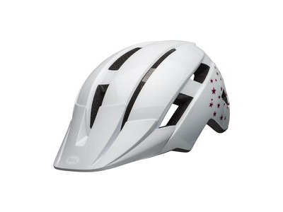 Bell Sidetrack Ii Child Helmet Stars Gloss White Unisize 47-54cm